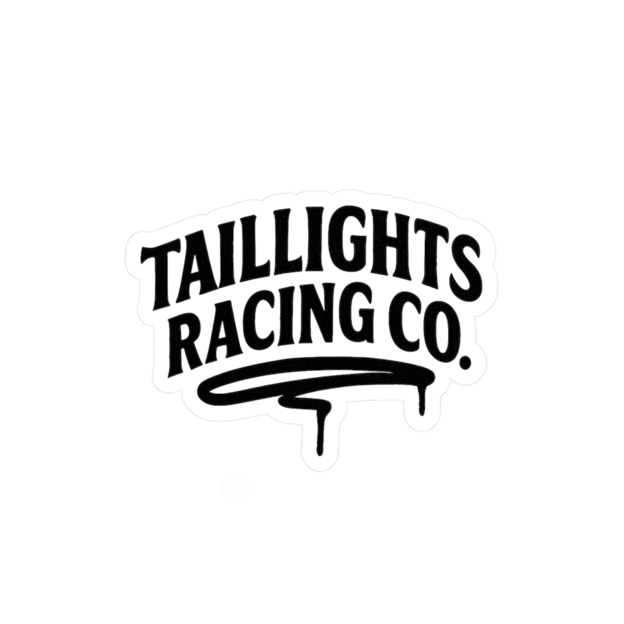 TailLights Racing Co. Vinyl Sticker — Kiss-Cut Racing Decal